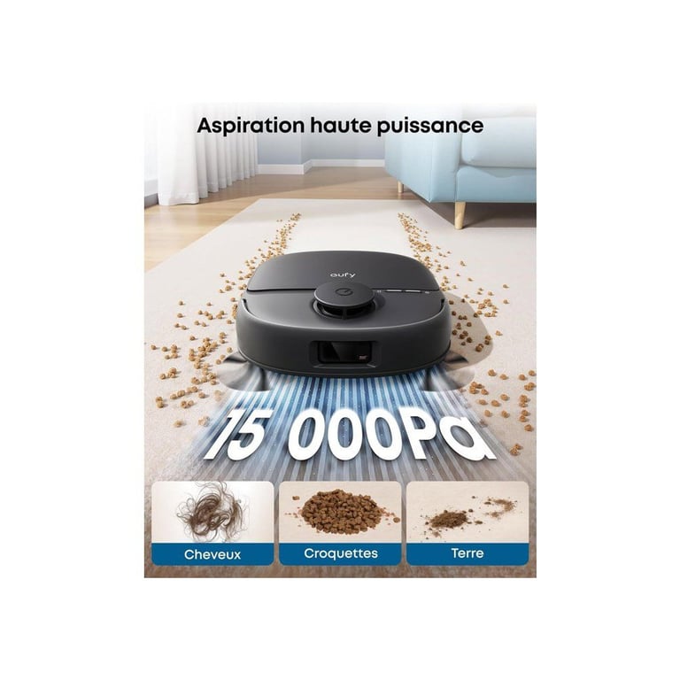 Robot aspirateur laveur EUFY Omni C28 15 000 Pa - vue 3