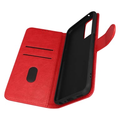 Funda Realme 9i / Oppo A76 y A96 Tarjetero Soporte Vídeo rojo