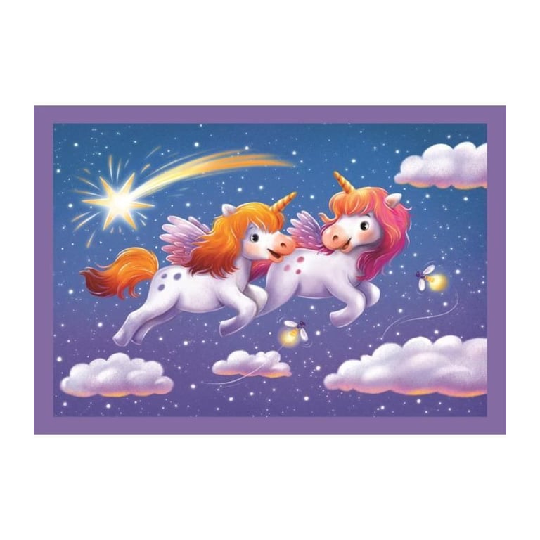 Clementoni Puzzle Enfant 4In1 72 Pièces A Day with Unicorns Fabriqué en Italie 21740 - vue 6