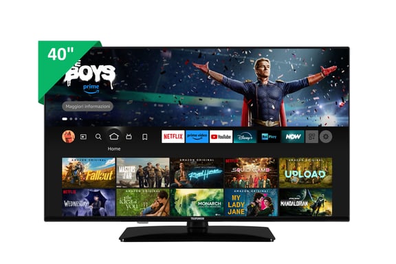 Telefunken TE40759B50V4F Televisor 101,6 cm (40'') HD Wifi Negro 250 cd / m²