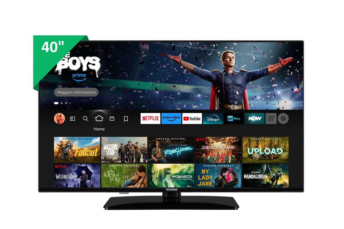 Telefunken TE40759B50V4F TV 101 6 cm 40 HD Wifi 250 cdm² Neuf