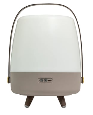 Kooduu Lite-up Play 2.0 Altavoz portátil mono Beige, Blanco, Madera 10 W