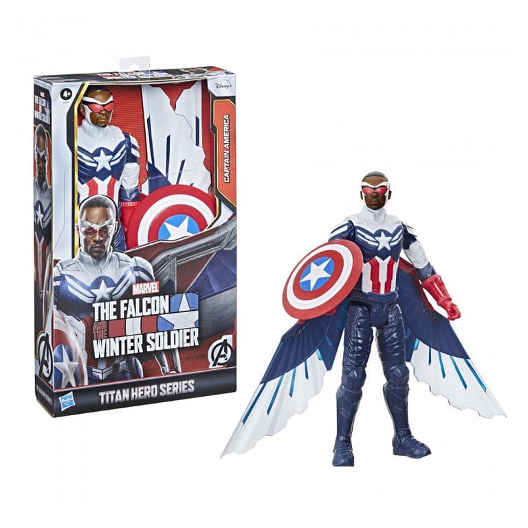 Figurine Marvel Avengers Titan Hero Nouveau Captain America avec Ailes Wakandaises Neuf - vue 6