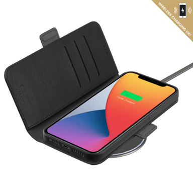 Robusta custodia magnetica e guscio 2 in 1 per Apple iPhone 12 Pro Max, nero onice