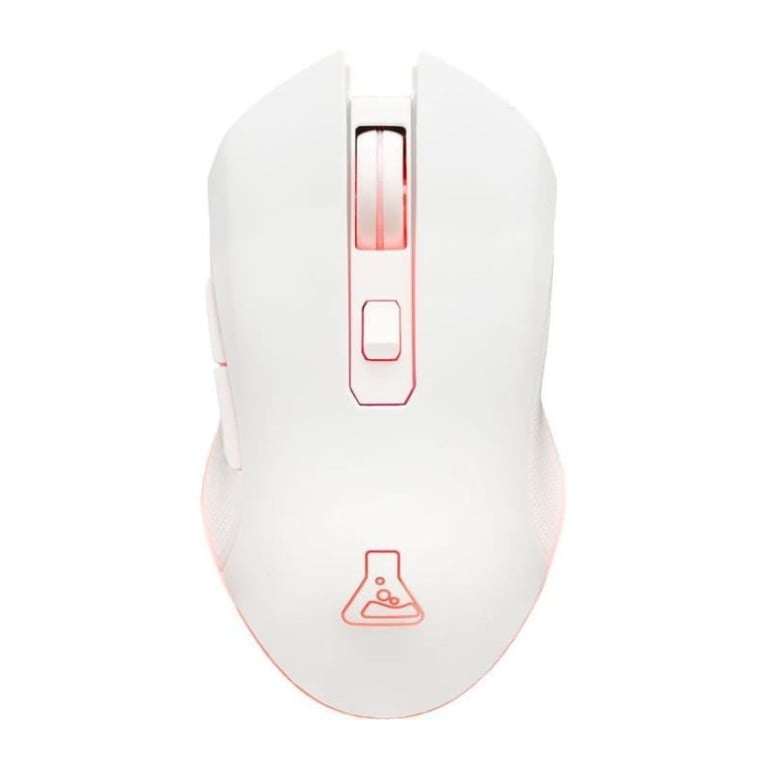 Souris Gamer Sans fil - THE G-LAB - KULT HELIUM - RGB - 6400 DPI - 6 Boutons - Blanc - Neuf