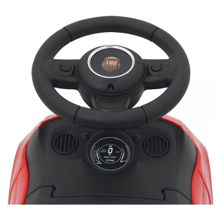 Jamara 460326 – Push Car Fiat 500 – sous Licence Officielle Coffre sous Le Siège Poignée De Poussée Et De Maintien Divers Sons Klaxon Design Fidèle À 'original Finition de qualité - vue 6