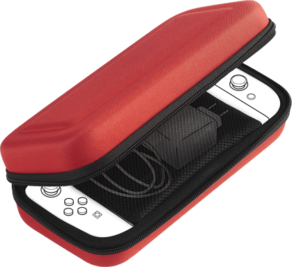 Pochette de protection rigide rouge pour Nintendo Switch