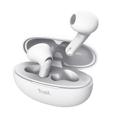 Trust Yavi Casque True Wireless Stereo (TWS) Ecouteurs Appels/Musique USB Type-C Bluetooth Blanc