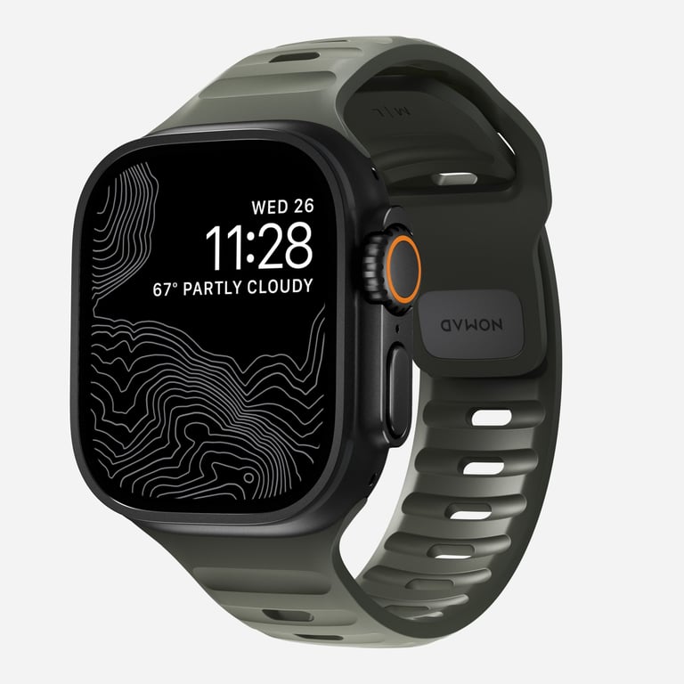 Nomad Sport Band Bande Vert Caoutchouc - Neuf