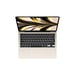 MacBook Air M2 (2022) 13.6', 3.5 GHz 256 Go 8 Go  Apple GPU 8, Lumière stellaire - AZERTY