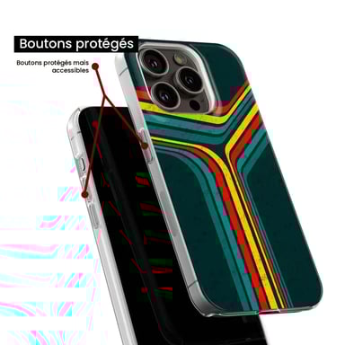 Coque en silicone - Compatible Samsung Galaxy A24 4G - design retro lines