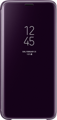 Folio pour Samsung Galaxy S9 Clear View Cover avec fenêtre transparente Fonction Stand Violet Samsung