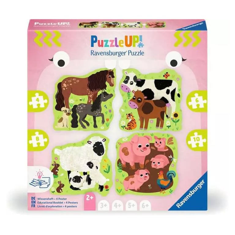 3 Puzzle Up! : Les animaux de la ferme Ravensburger France - vue 3