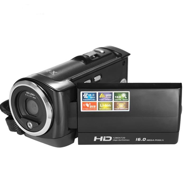 Mini Camescope Numérique Full HD 1080P Zoom Numérique 16X 16Mp Ecran LCD 3  pouces YONIS