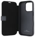 Custodia BMW per iPhone 16 Pro Max 6,9'' nera con patta Signature Leather Wordmark