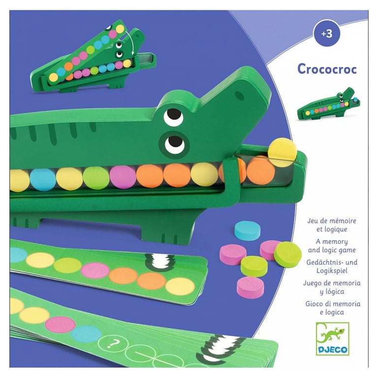 Jeu couleur et forme Djeco Crococroc - vue 1