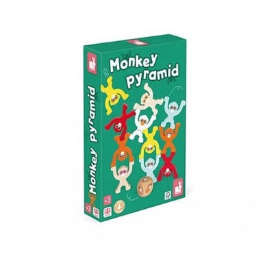 Janod Monkey Pyramid juego de habilidad - Diversión para los niños