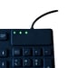 MCL ACK-729/N teclado Universal USB + PS/2 AZERTY Francés Negro