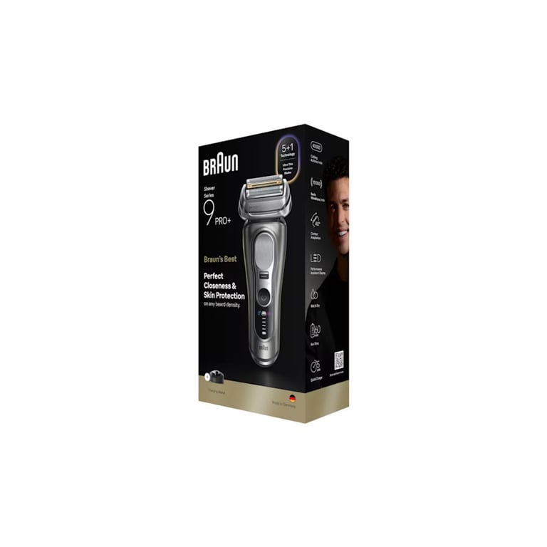Braun Series 9 Pro+ 9615S Rasoir à grille Tondeuse Noir, Gris - Neuf