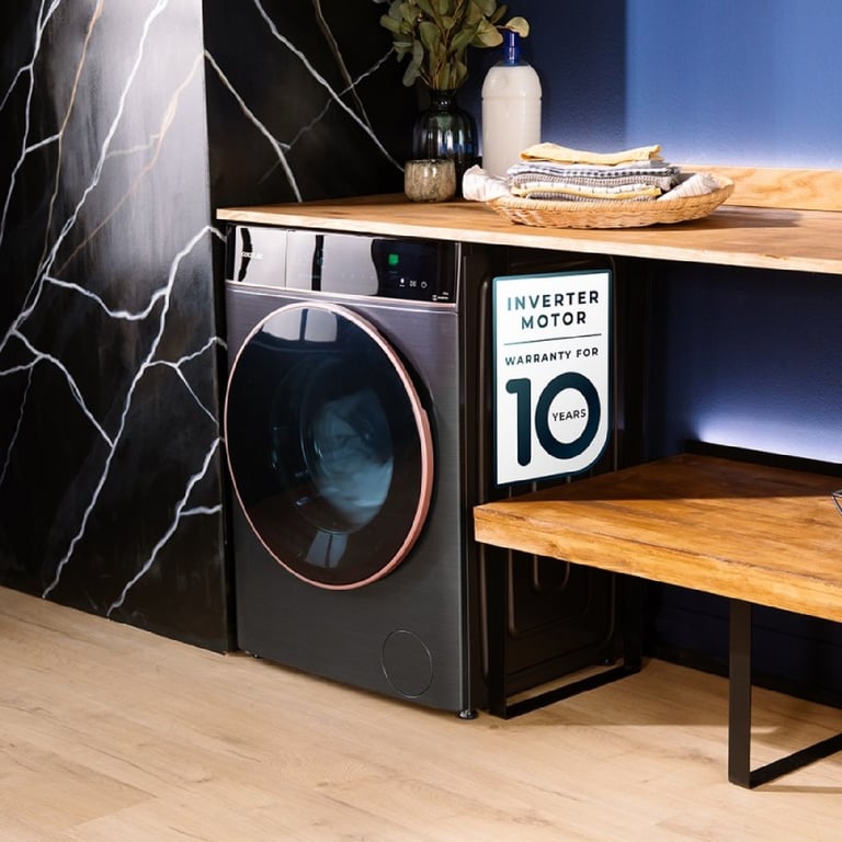 Cecotec Lave linge 9Kg Chargement Frontal Bolero DressCode 9900 Inverter FullColor Steel A. Finition Acier 1400 Trmin Écran 10 3" 11 Programmes Inverter SteamMax Classe A - vue 3