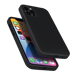 (O) Custodia antiurto in silicone gel morbido per Apple iPhone 12 Pro Max, nero satinato