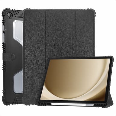 Accezz Coque tablette Rugged Trifold pour Samsung Galaxy Tab A9 Plus - Noir