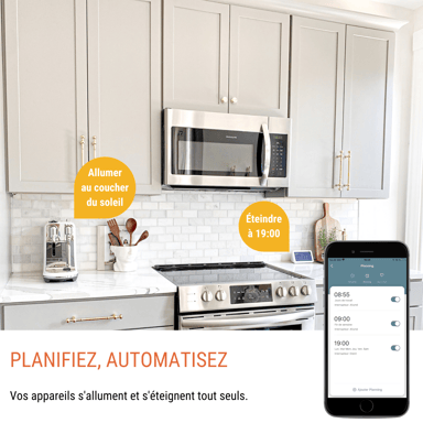 Konyks Priska+ Easy Prise intelligente 3680 W Maison, Bureau Blanc