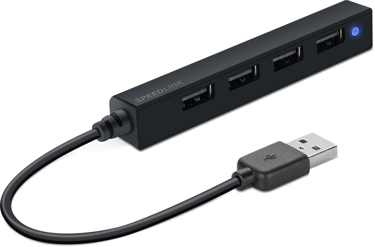 Speed Link Hub 4 ports 480 Mbit/s Snappy Slim USB 2.0 LED