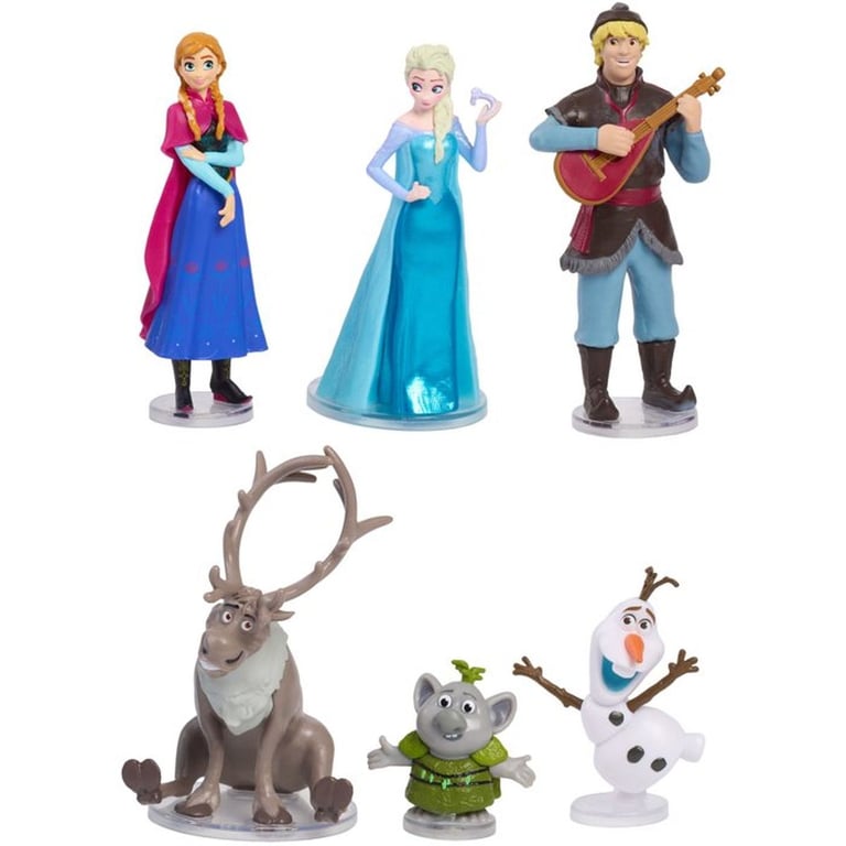 Coffret figurines DISNEY FROZEN La Reine des Neiges 6 figurines de 8 cm Collection - vue 3