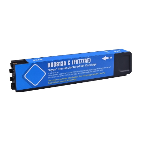 Uprint Cartouche Compatible avec HP 913A (F6T77AE) Cyan PageWide 352dw 352dn 477dw 577dw 452dw 477dn - Neuf