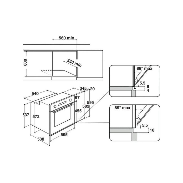 WHIRLPOOL Four pyrolyse multifonction AKZ96290WH - vue 6