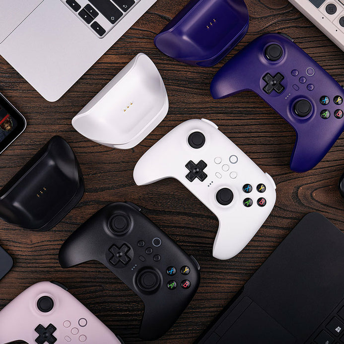 8Bitdo Ultimate Noir Bluetooth/RF/USB Manette de jeu Analogique Android, PC, iOS - Neuf