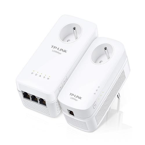 TP-LINK AV1200 1200 Mbit/s Ethernet/LAN Wifi Blanc 2 pièce(s) - Neuf