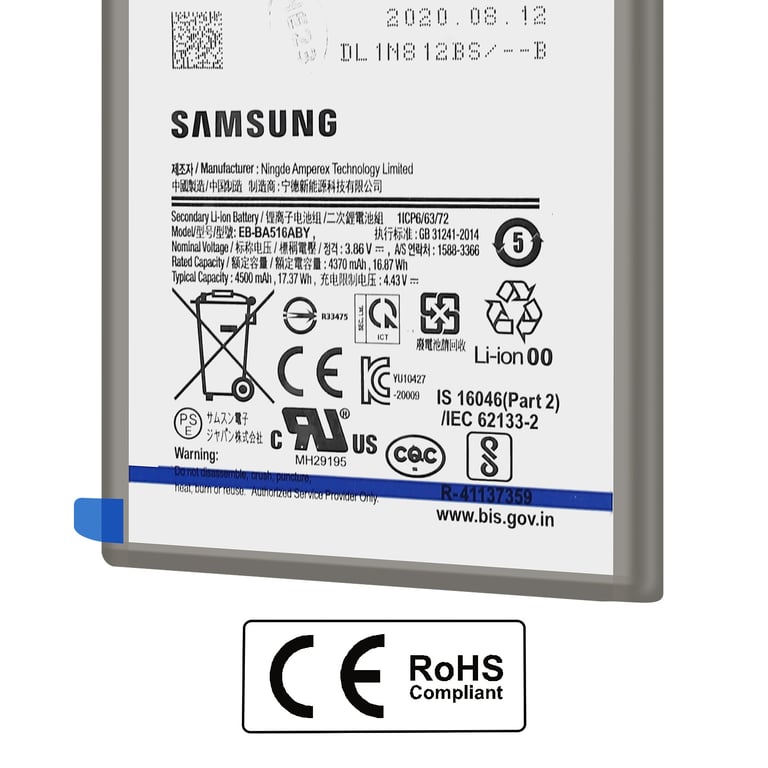 Batterie Interne pour Samsung Galaxy A51 5G 4500mAh Original EB BA516ABY Neuf - vue 3