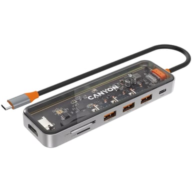 Canyon DS-13 USB Tipo C 5000 Mbit/s Gris
