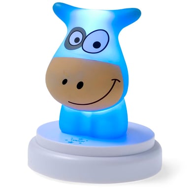 Veilleuse Vache LED NAUGHTY COW Design Mignon Bleu