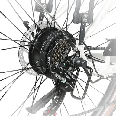 Bicicleta eléctrica SAMEBIKE RS-A07 de 28'', motor de 500 W, batería de 36 V y 13 Ah, cómoda para ciudad y ocio, para mujer