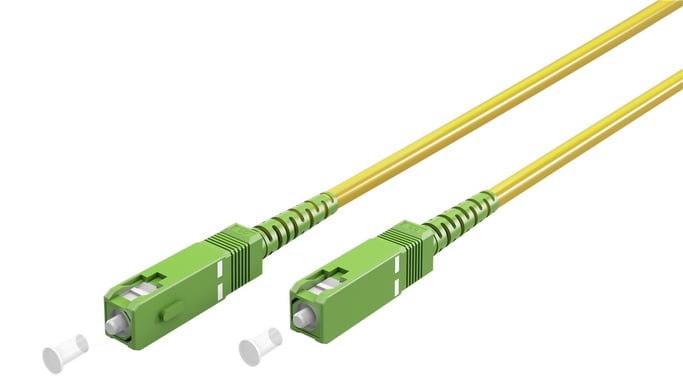 Goobay 59639 Cable de fibra óptica e InfiniBand 2 m SC FTTH Amarillo