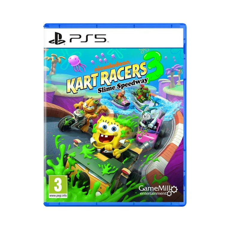 Nickelodeon Kart Racers 3 Slime Speedway 3 PS5 Neuf