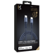 Cable de carga/sincronización trenzado metálico USB-C a Lightning con certificación MFi de Apple (1M), azul Oxford