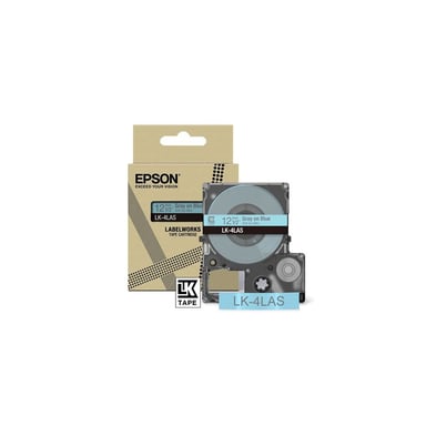 Cartucho de tinta Epson LK 4LAS para LabelWorks LW C410 y LW C610 Gris sobre azul