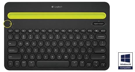 LOGITECH - Clavier bluetooth multidevice K480 Noir - AZERTY - Noir