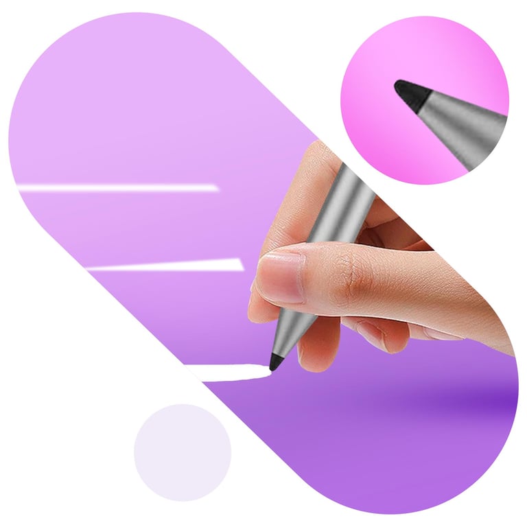 Stylet tactile pour iPad Fixation Magnétique Rejet de Palme Adonit Neo argent - Neuf