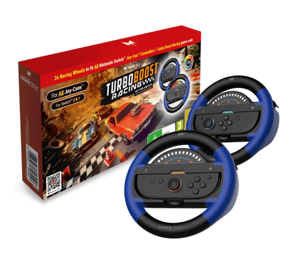 Turbo Booster Racing Kit (volants + jeu) Nintendo Switch (Code de téléchargement)