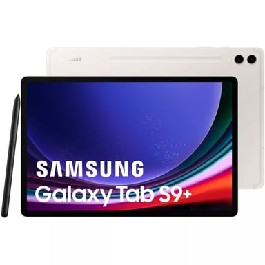 Samsung Galaxy Tab S9+ SM-X810N Qualcomm Snapdragon 256 Go 31,5 cm (12.4'') 12 Go Wi-Fi 6 (802.11ax) Android 13 Beige