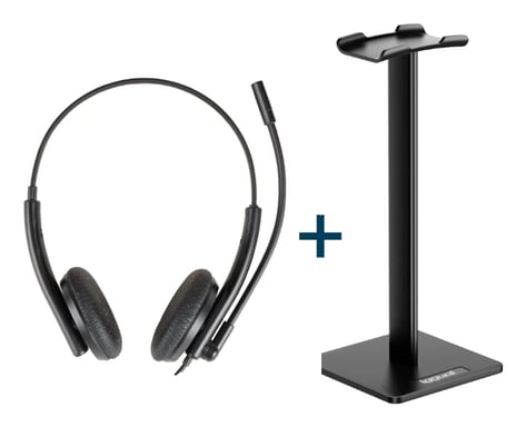 iggual Kit auriculares ENC3030 + soporte SA22
