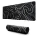 Alfombrilla de ratón grande - Alfombrilla de escritorio con diseño topográfico Black M