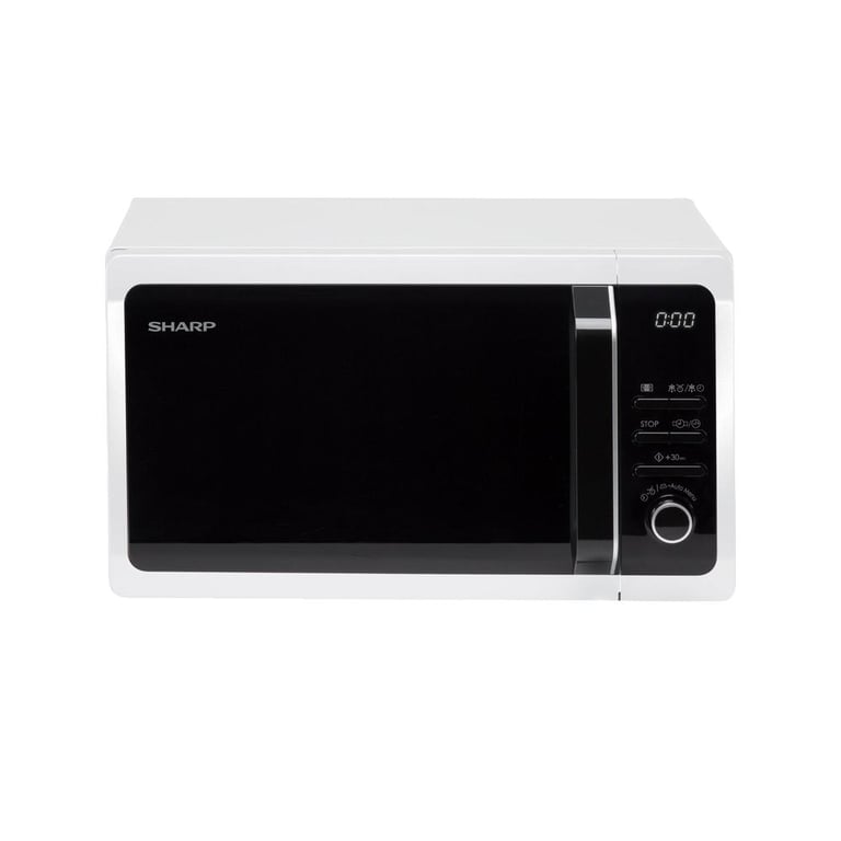 Four Micro-Ondes Monofonction Sharp R-243WW – 20L, 800W, Pose Libre - vue 2