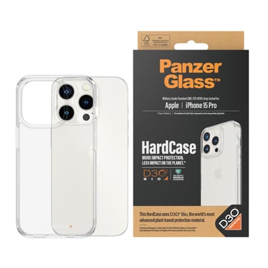 PanzerGlass HardCase con guscio protettivo D30 per telefoni cellulari Apple Cover trasparente - iPhone 15 Pro
