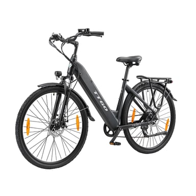 TTGO HZ-28ST Bici elettrica per adulti 28'' Step-thru Commuter City Ebike Motore 250W Batteria 36V 20Ah
